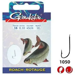 Gamakatsu Roach Onderlijnen Haak 12/ 0,14 Mm 45 Cm 3 Gamakatsu Roach Onderlijnen Haak 12/ 0,14 Mm 45 Cm
