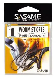 Sasame Haken Worm Maat 2/0 3 Sasame Haken Worm Maat 2/0
