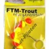 FTM New Generation Trout Pilots Geel/Rood Rond 10 Mm