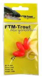 FTM New Generation Trout Pilots Rood Ovaal 10 Mm