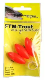 FTM New Generation Trout Pilots Rood Ovaal 15 Mm 3 FTM New Generation Trout Pilots Rood Ovaal 15 Mm